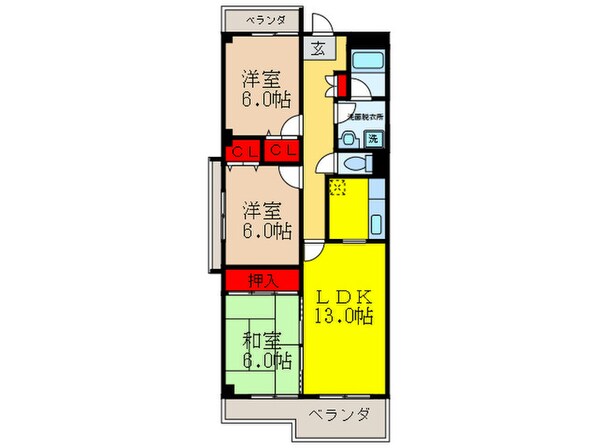 ル・プルニエの物件間取画像